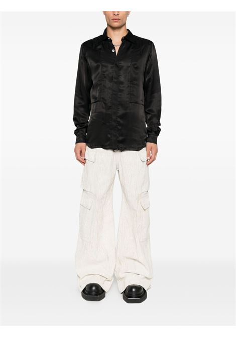 fogpocket outershirt man black RICK OWENS | RU02E1237 HSCH09